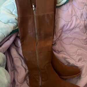 MIA Tan Over the Knee Boots